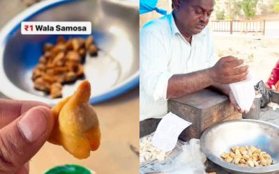 ₹1 samosa is going viral: Here’s where you can eat Prayagraj’s tiny, crispy snack
