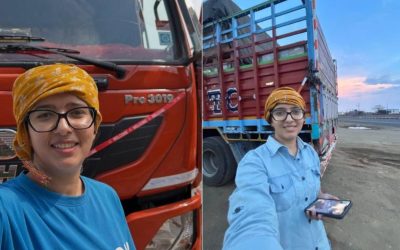 Meet the 25-year-old who left air hostess job to become Himachal’s first woman truck driver